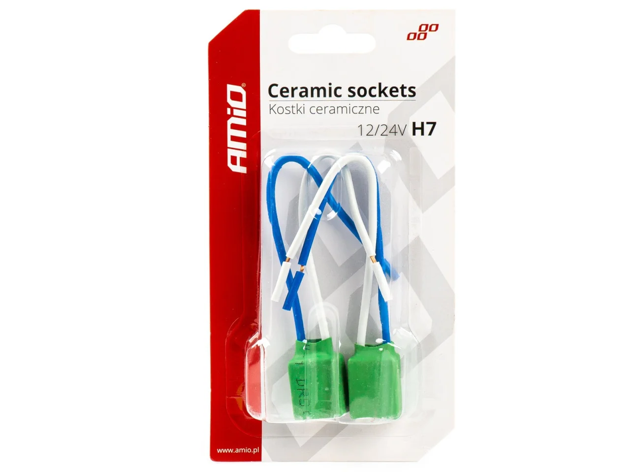 Złącze elektryczne / gniazdo do żarówki H7 proste (ceramiczne) 2szt. — ujęcie 2