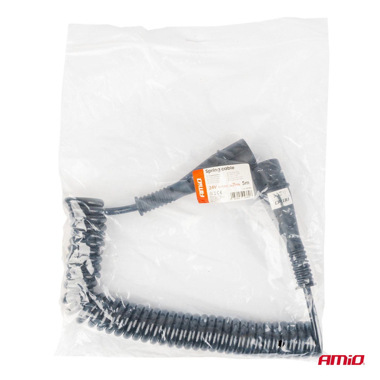 Przewód spiralny naczepy TIR 2x 7 PIN typ N 5m 24 V — ujęcie 5