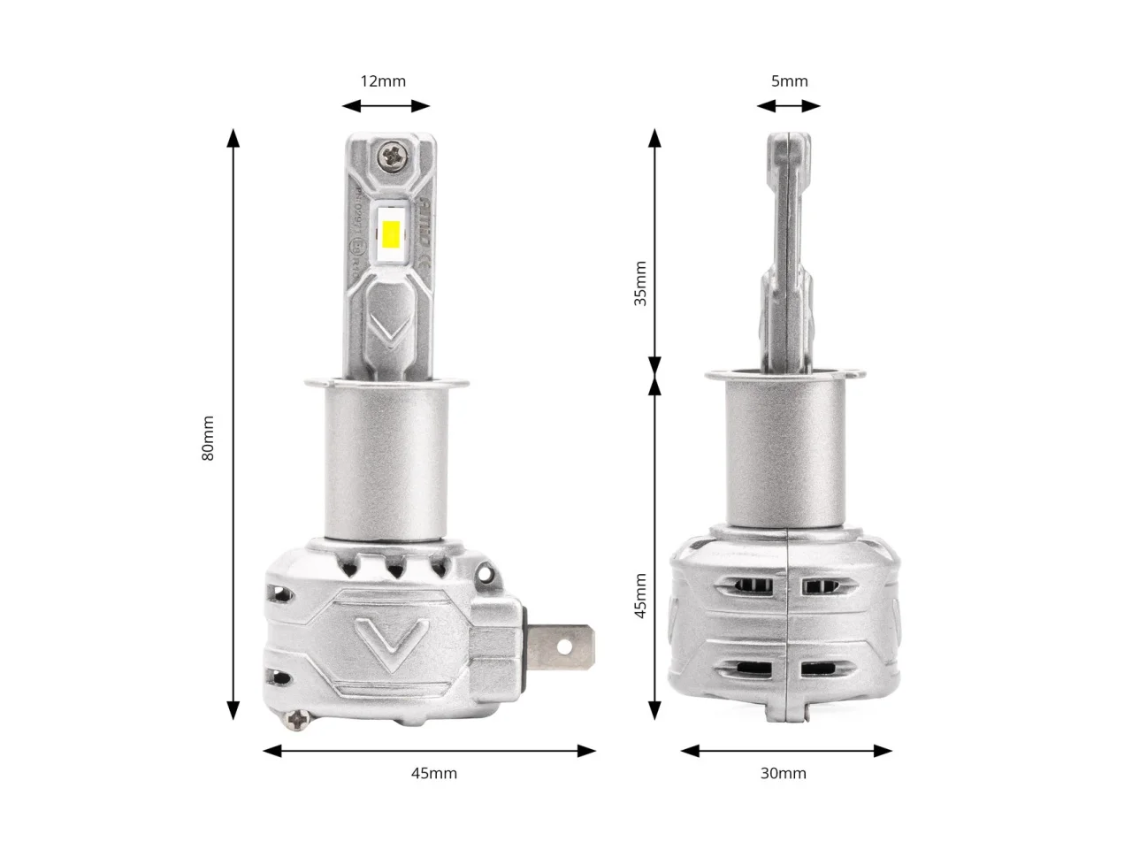 Żarówki samochodowe H3 LED X2 Series AMIO — ujęcie 5
