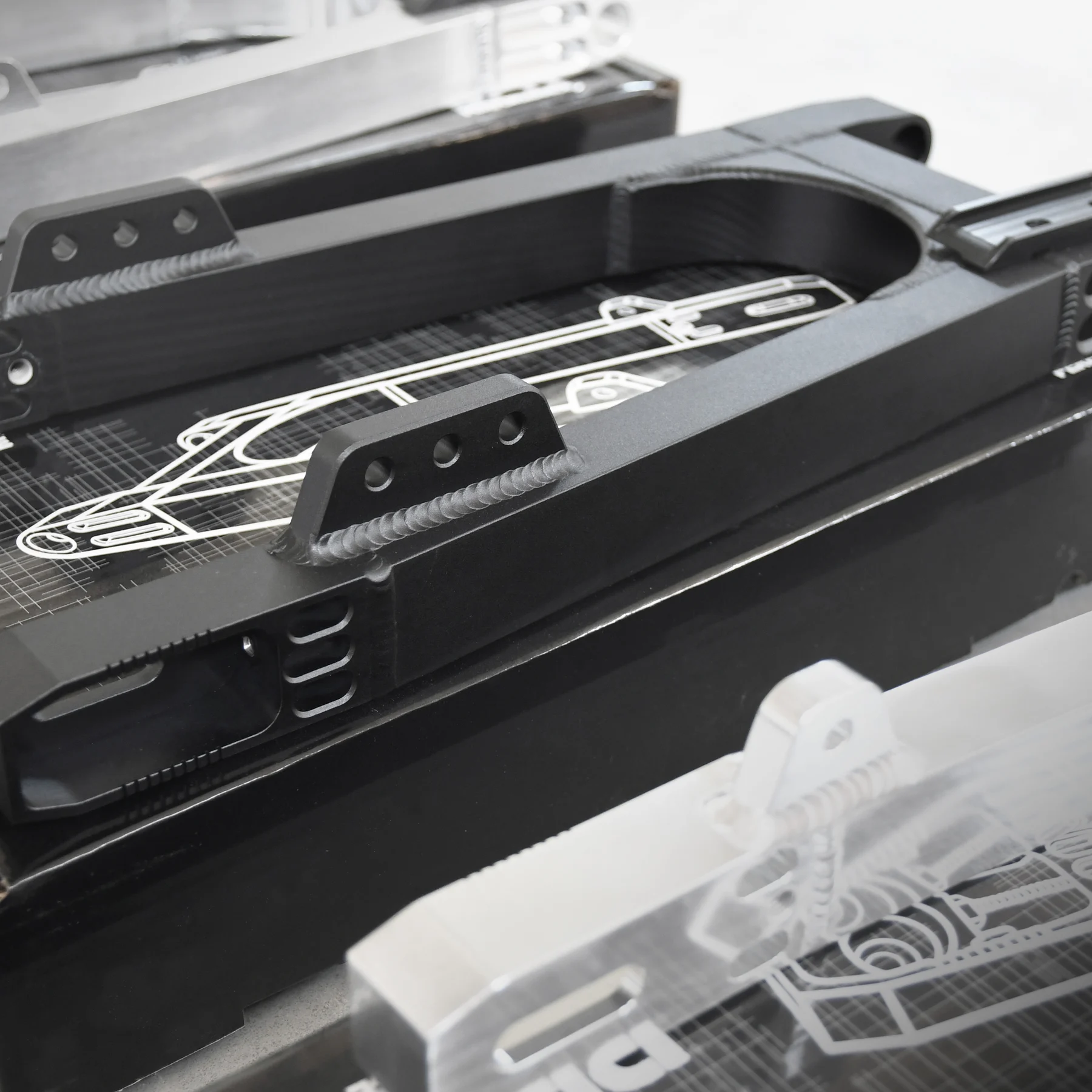 Wahacz Simson S51 aluminium CNC premium +50 mm czarny mat kpl. DPR Performance — ujęcie 10