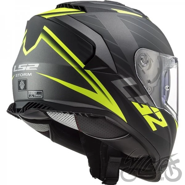 Kask LS2 FF800 Storm II Nerve M.Bl. H-V Yel — rozmiar S — ujęcie 5