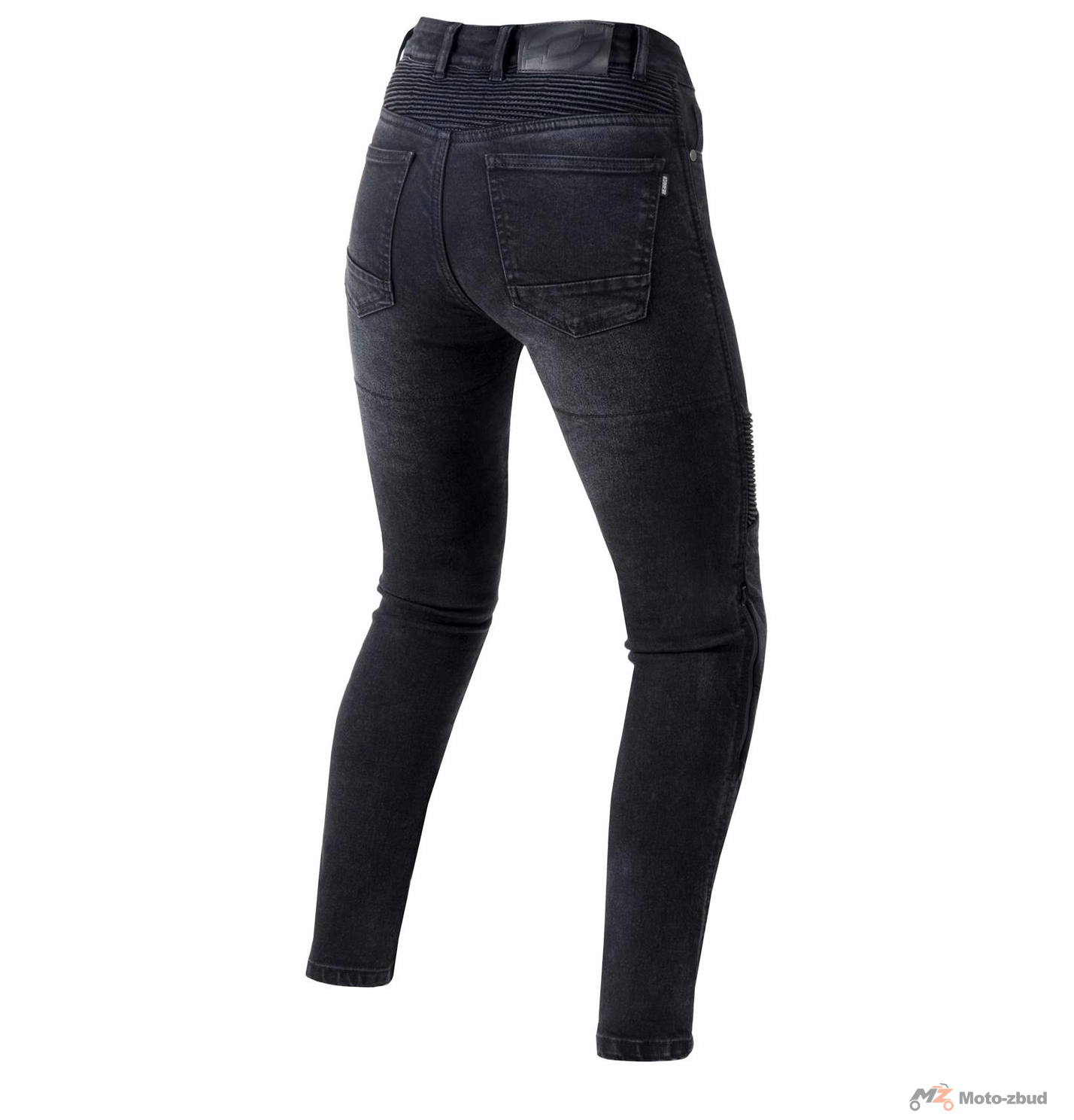 Spodnie motocyklowe Jeans Ozone AgnessII Lady Washed Black W34L30 damskie — ujęcie 3