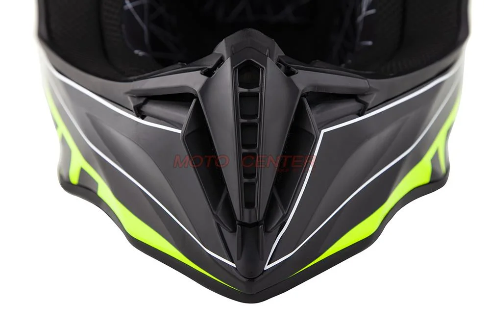 Kask crossowy BLEXX MD-902 czarny/seledyn Matowy rozmiar S Homologacja ECE R22.06 — ujęcie 4