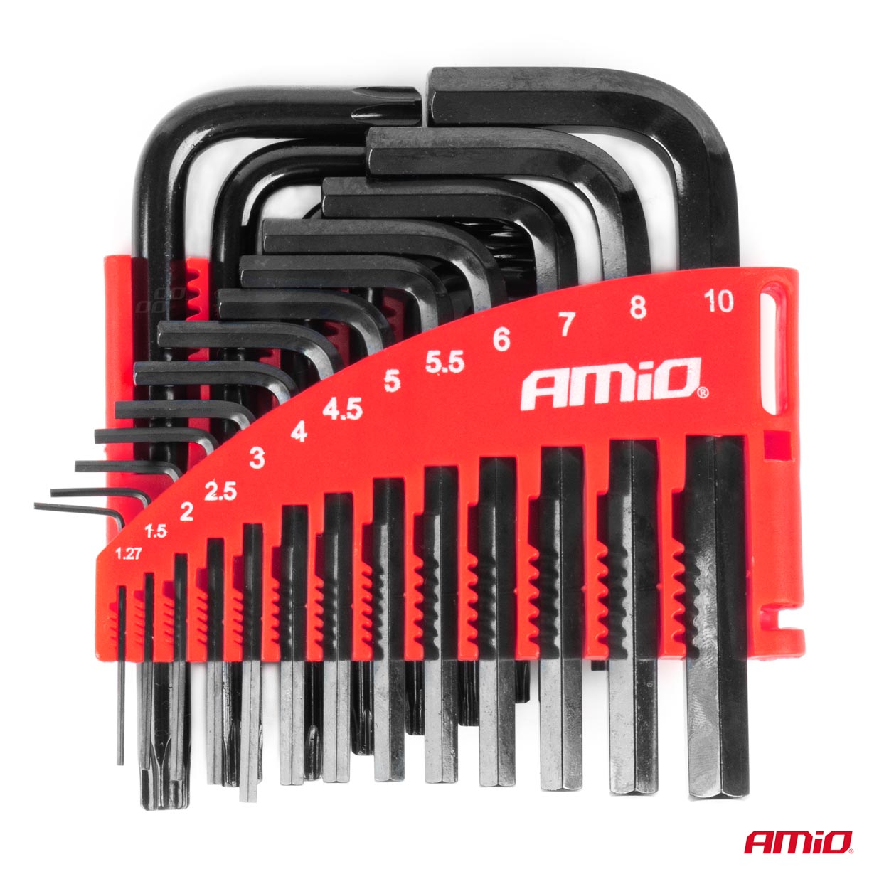 Klucze IMBUS HEX TORX CRV imbusy zestaw czarne 22 szt. — ujęcie 3