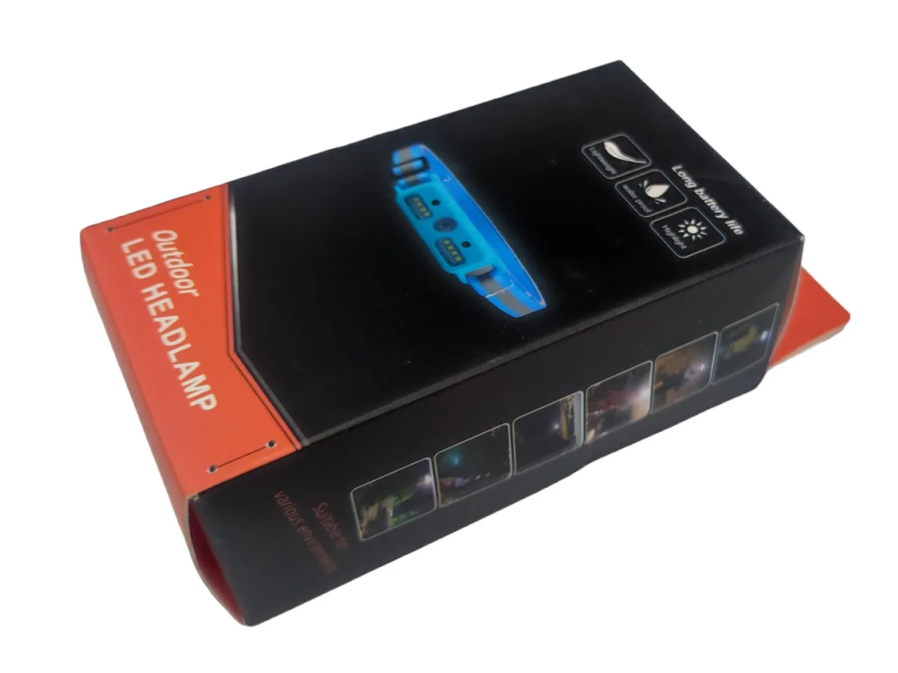 Latarka czołowa czołówka LED / akumulator / sensor ruchu — ujęcie 2