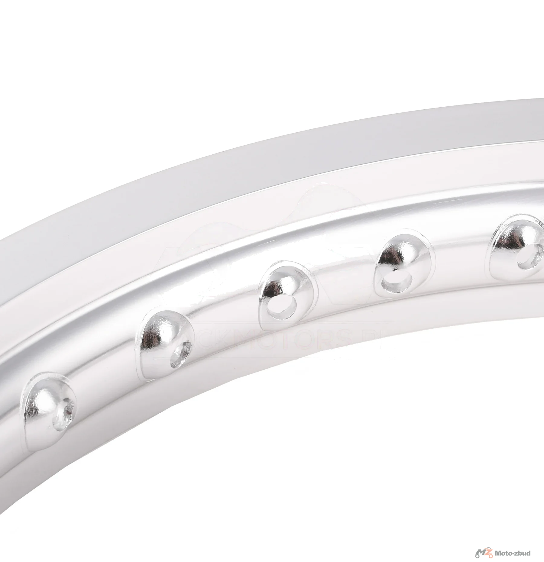 Obręcz koła Simson MZ ETZ 1,85 × 16 aluminiowa srebrna polerowana MZA — ujęcie 3