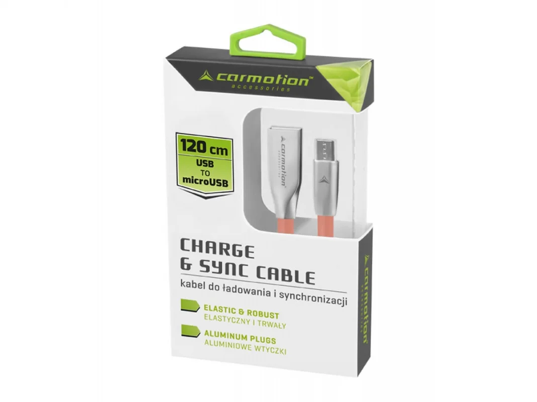 Kabel microUSB 120cm różowy — ujęcie 2