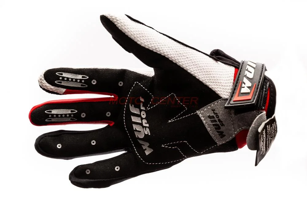 Rękawice crossowe Junior Wulf Stratos Red XXS — ujęcie 2