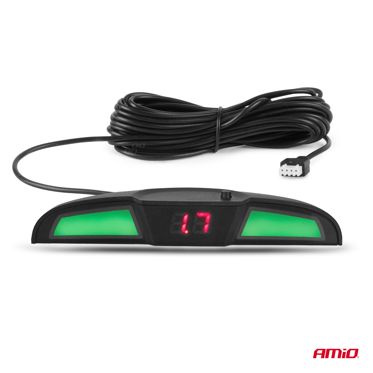 Zestaw czujników parkowania cofania LED COB 4 sensory czarne 19 mm TRUCK BUS — ujęcie 8