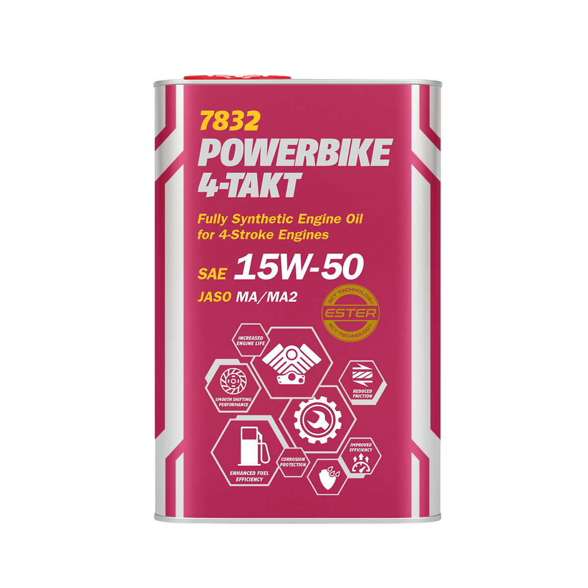 Olej 4T 15W50 MANNOL 4-TAKT powerbike 1 l MN7832-1ME