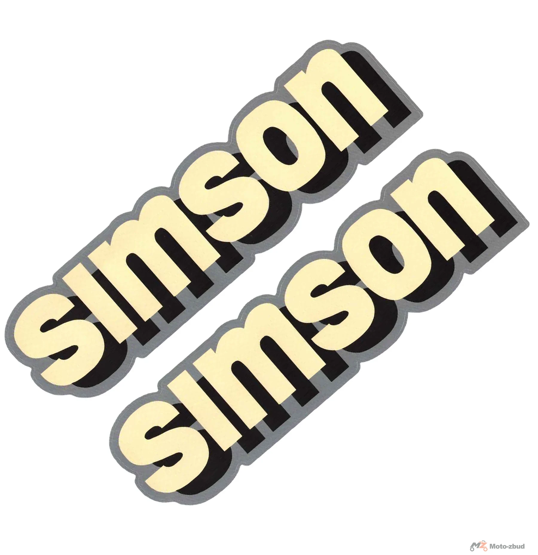 Naklejka Simson zbiornika retro premium kpl.