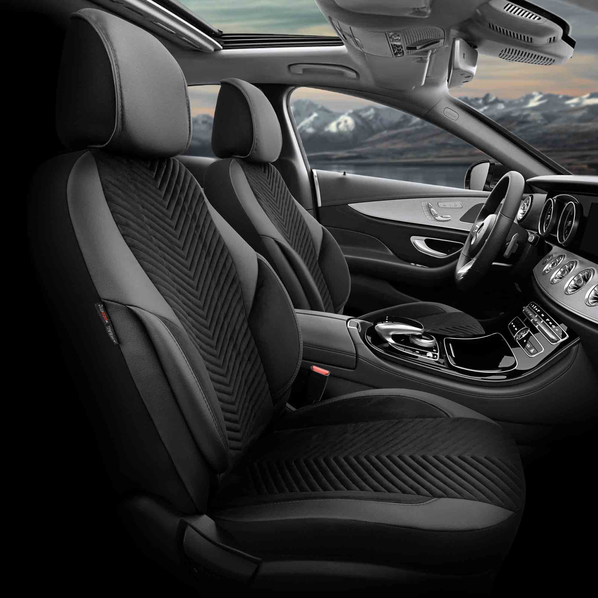 Komplet pokrowców na fotele samochodowe OTOM ADVANCED 204 BLACK BABYFACE 3-ZIP — ujęcie 5