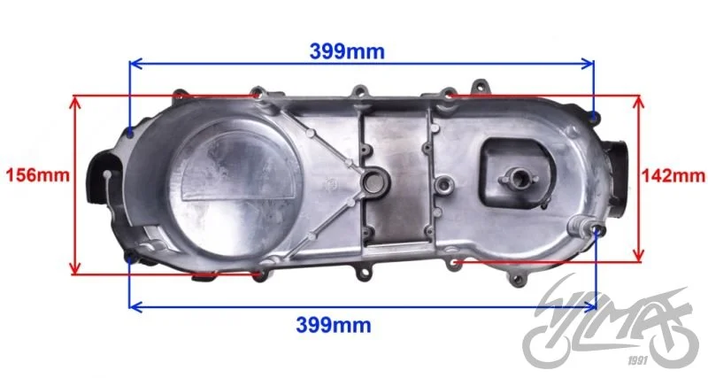 Pokrywa paska napędowego GY6 125/150 cm³ 455 mm — ujęcie 2