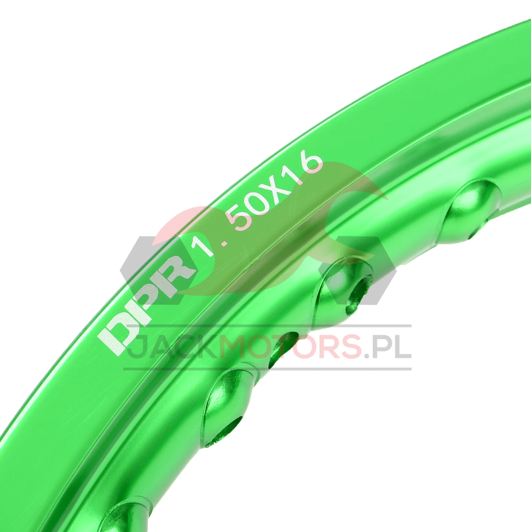 Obręcz koła Simson 1,50 × 16 aluminiowa zielona DPR Classic — ujęcie 3