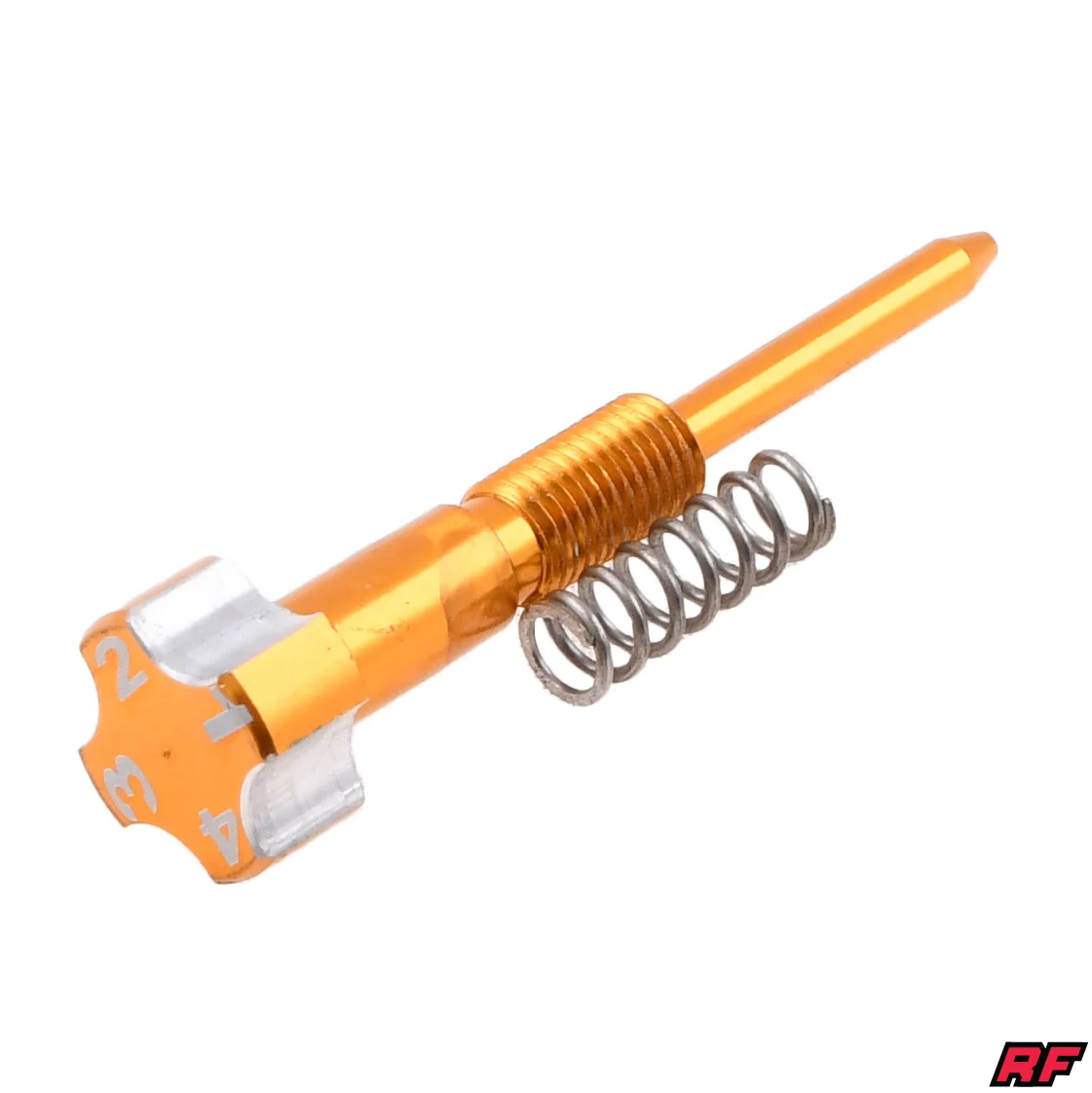 Śruba regulacji mieszanki gaźnika PWK aluminium CNC złota Racing Force — ujęcie 1