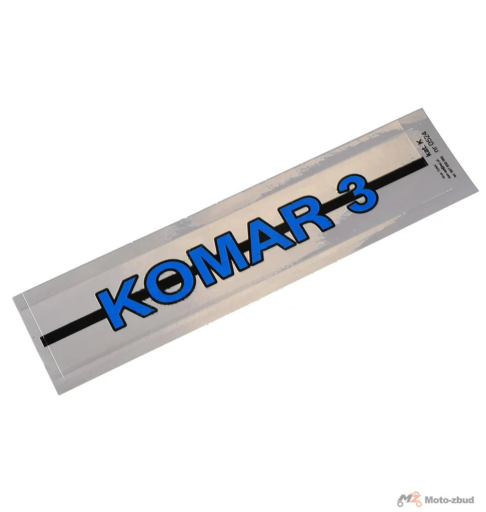 Naklejka Romet Komar 3 chrom niebieska