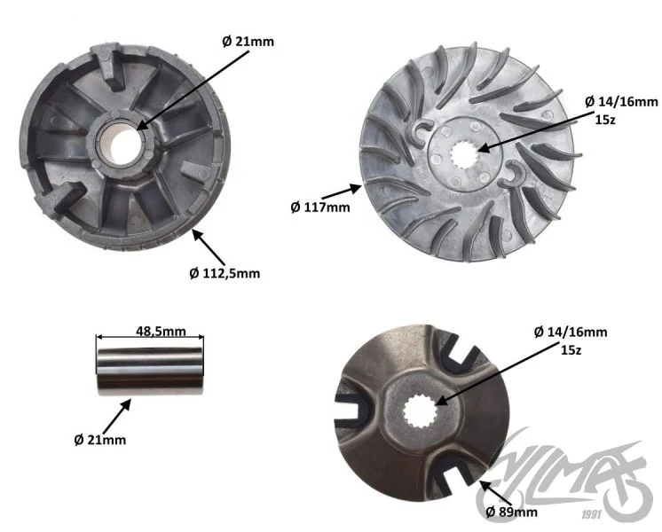 Wariator do Yamahy BWS 125-Q — ujęcie 2