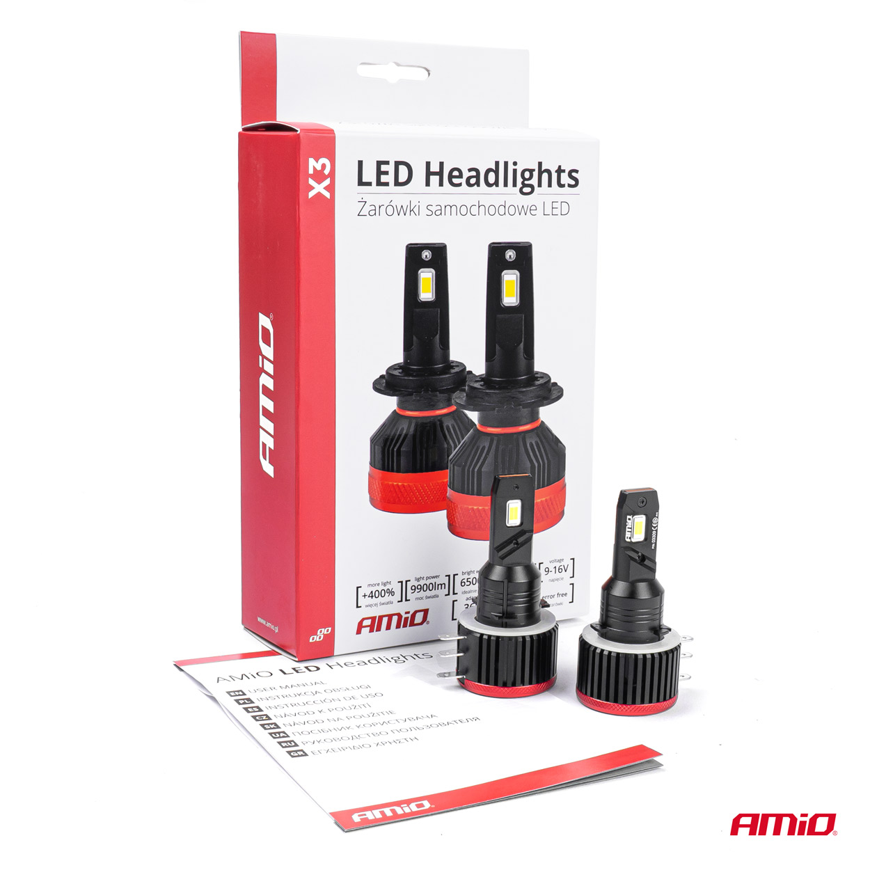 Żarówki samochodowe LED seria X3 H15 6500K Canbus — ujęcie 5