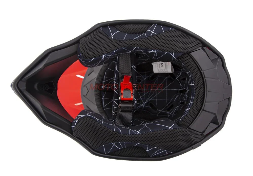 Kask crossowy MD-902 A czerwony Matowy Champion S Homologacja ECE R22.06 — ujęcie 3
