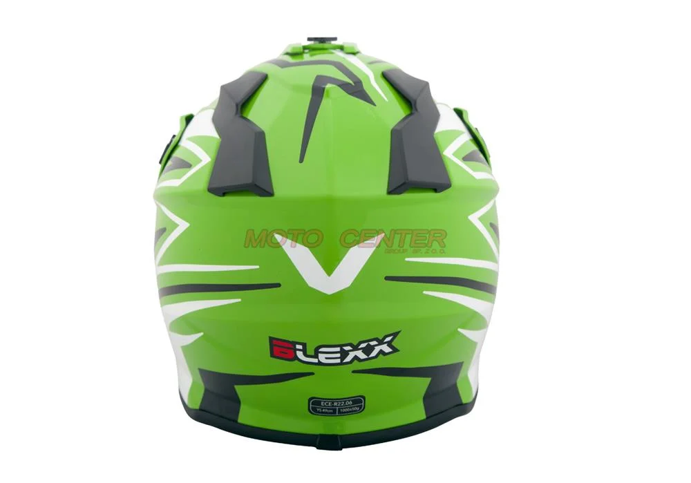 Kask crossowy BLEXX Dziecięcy MD-911 Junior zielony/czarny S Homologacja ECE — ujęcie 5