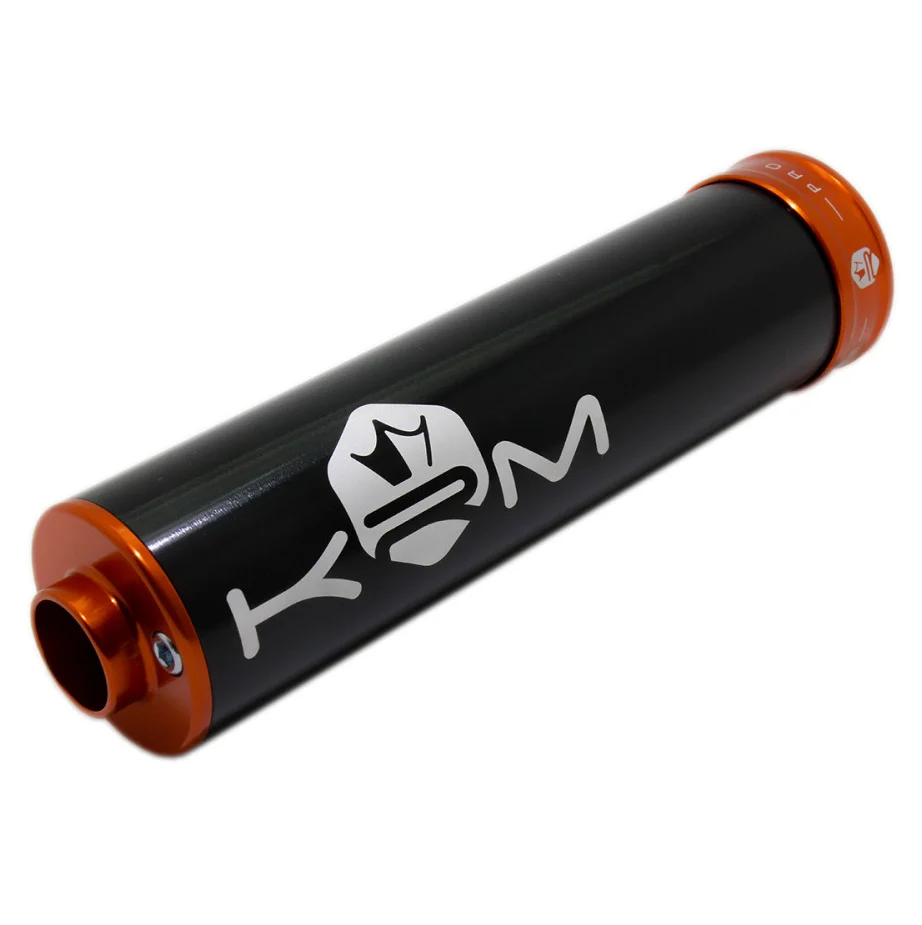 Końcówka wydechu KRM Pro Ride aluminium czarno pomarańczowa 90-110 cm³ — ujęcie 1