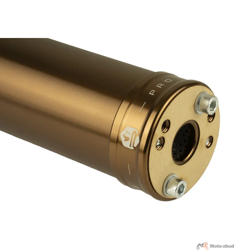Końcówka wydechu KRM Pro Ride aluminium brązowa 70-90 cm³ — ujęcie 3