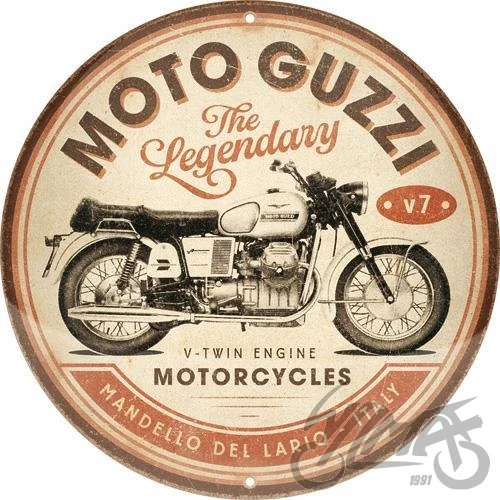 Plakat okrągły 35 cm moto guzzi 25111 — ujęcie 1