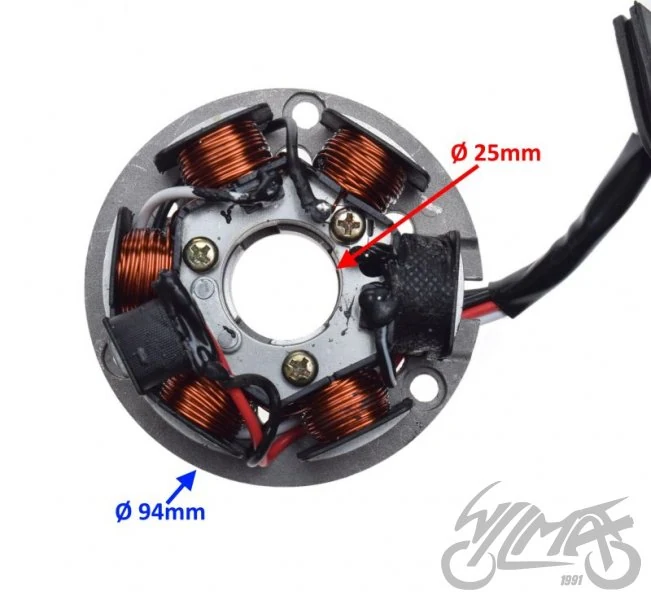Stator 6 cewek do CPI SM50 / SMU50 / SX50 — ujęcie 2