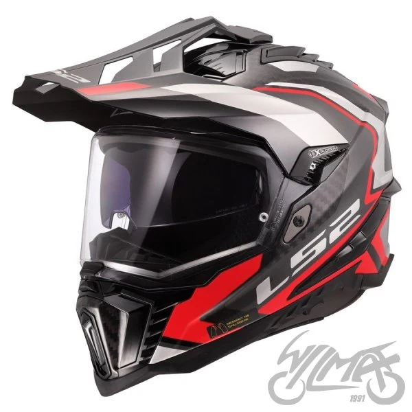 Kask LS2 MX701 Explorer C Frontier II Red — rozmiar M — ujęcie 1