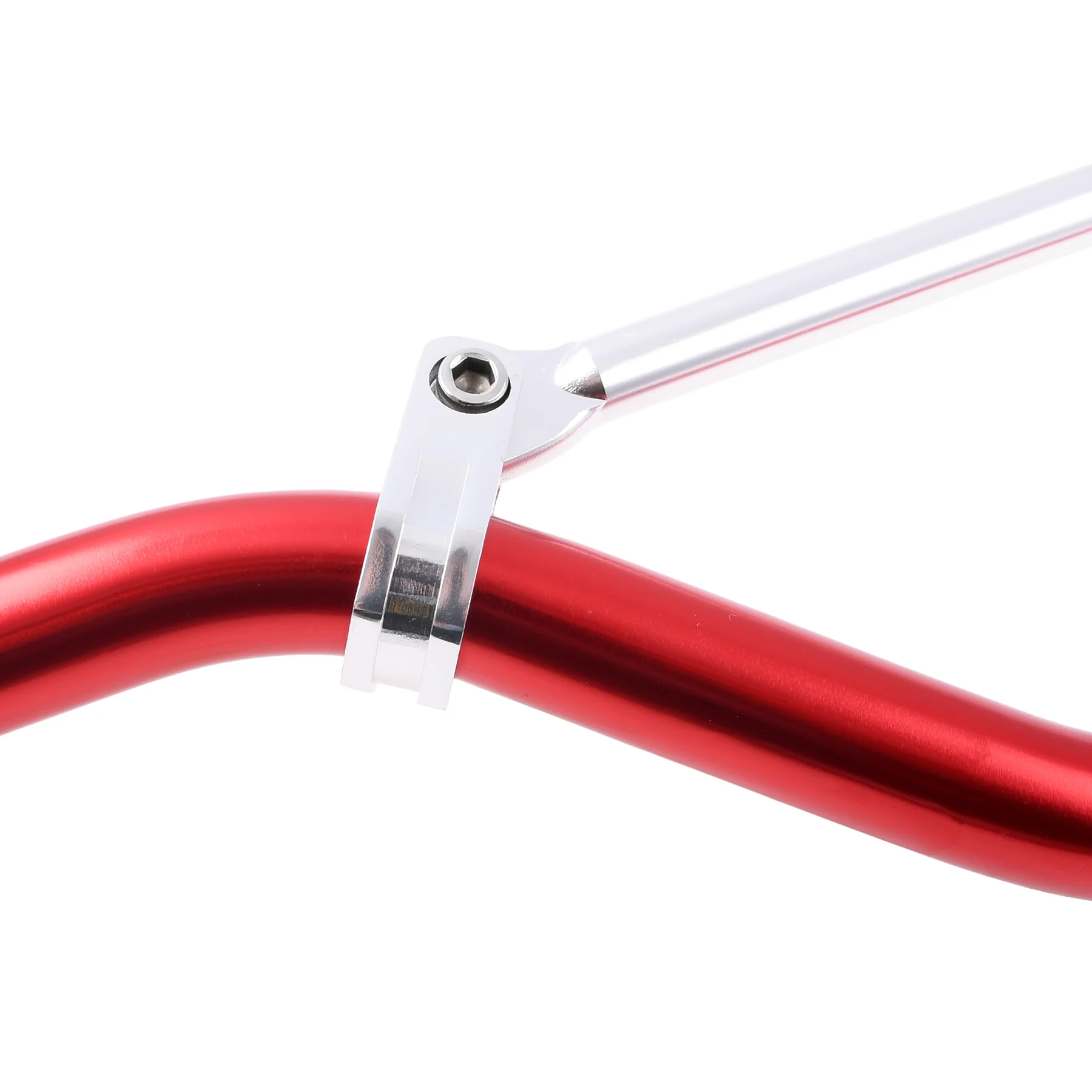 Kierownica Racing Force czerwony połysk 22 mm 71 cm — ujęcie 2