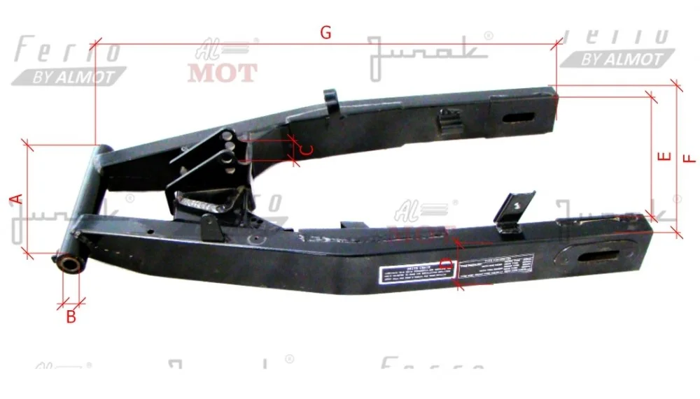 Junak M20 320 cm³ wahacz główny ramy (stary typ) — ujęcie 2