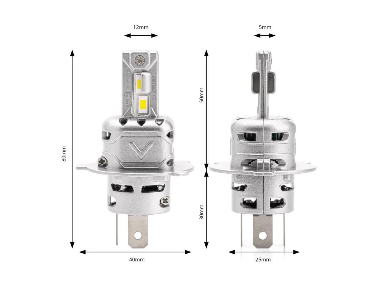 Żarówki samochodowe H4 LED X2 Series AMIO — ujęcie 4
