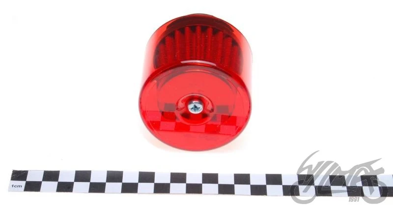 Filtr powietrza 38 mm z czerwoną osłoną plastikową — ujęcie 2