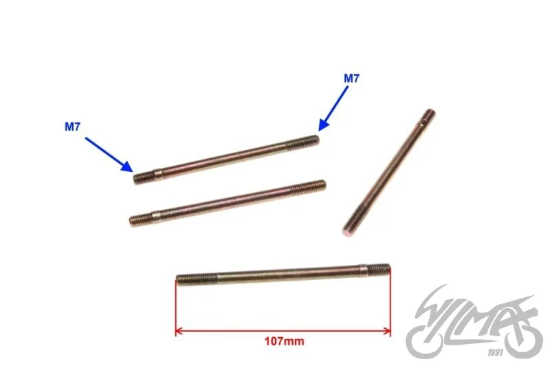 Szpilka cylindra — komplet M7 × 107 mm — ujęcie 2