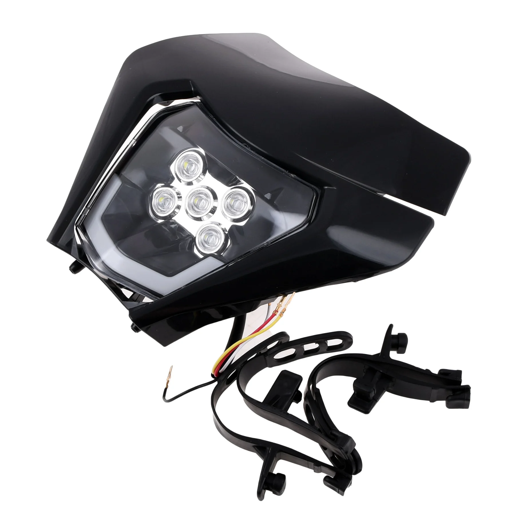 Owiewka uniwersalna enduro Replika czarna LED kpl. — ujęcie 3