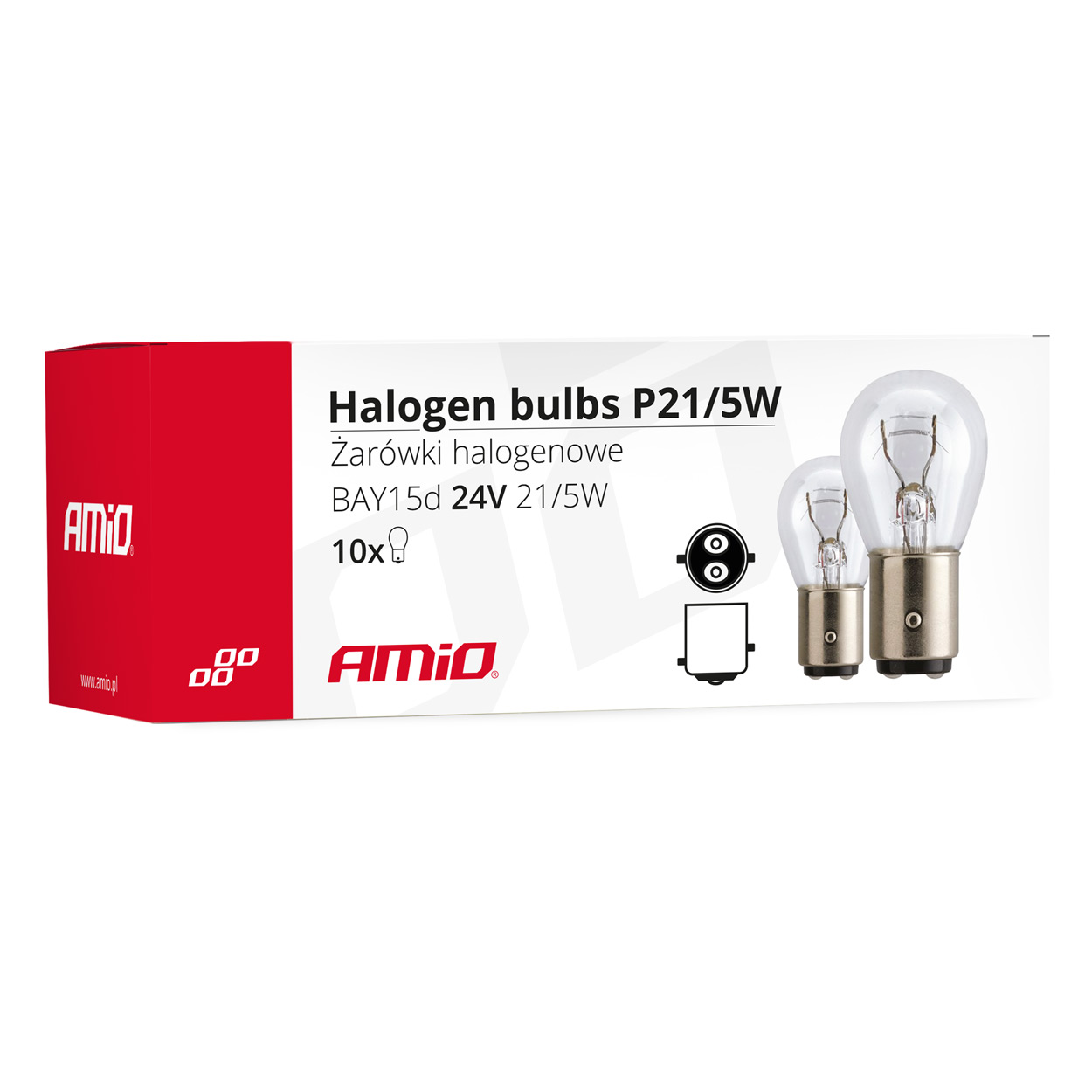 Żarówki halogenowe P21/5W BAY15D 24 V 21W/5W 10 szt. (E4) — ujęcie 3