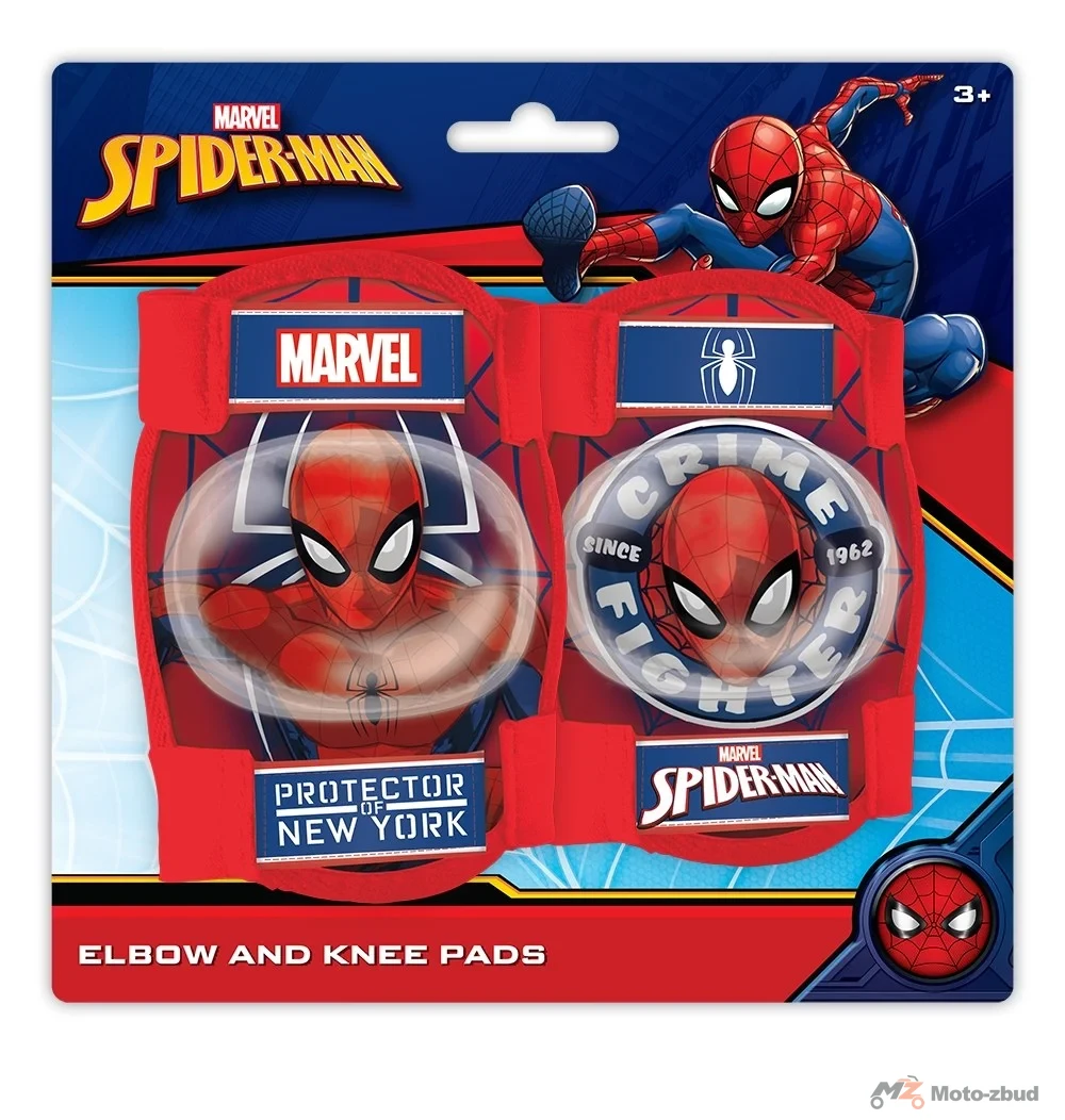 Ochraniacze rowerowe - kolana i łokcie spider man — ujęcie 2