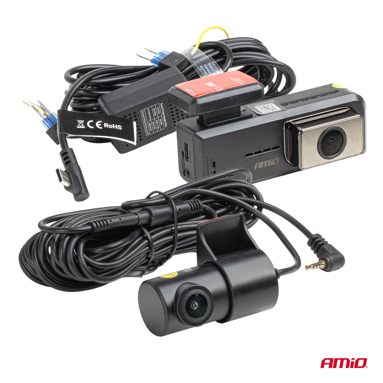 Wideorejestrator samochodowy 2K + 1K WLAN 512 GB WIFI Full HD — ujęcie 2