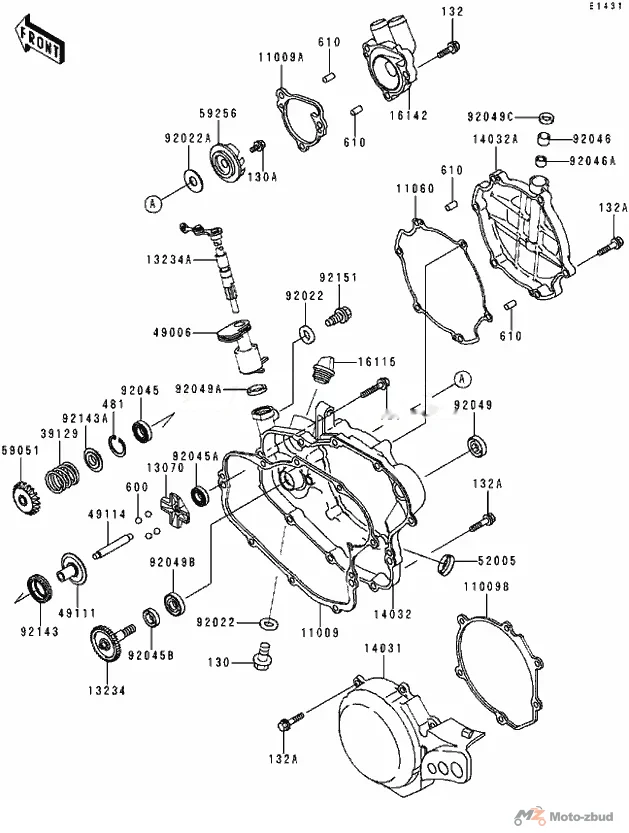 Zabezpieczenie tulei wahacza Kawasaki KVF750 wałka KFX 250/300/450/650/700 — ujęcie 2