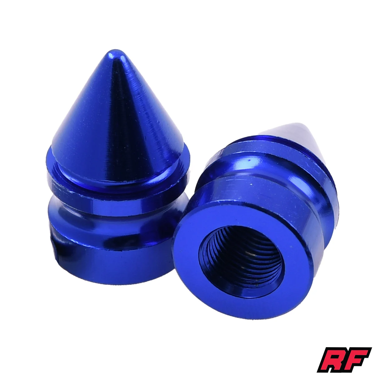 Nakrętka wentyla Racing Force bullet niebieska 2szt — ujęcie 1