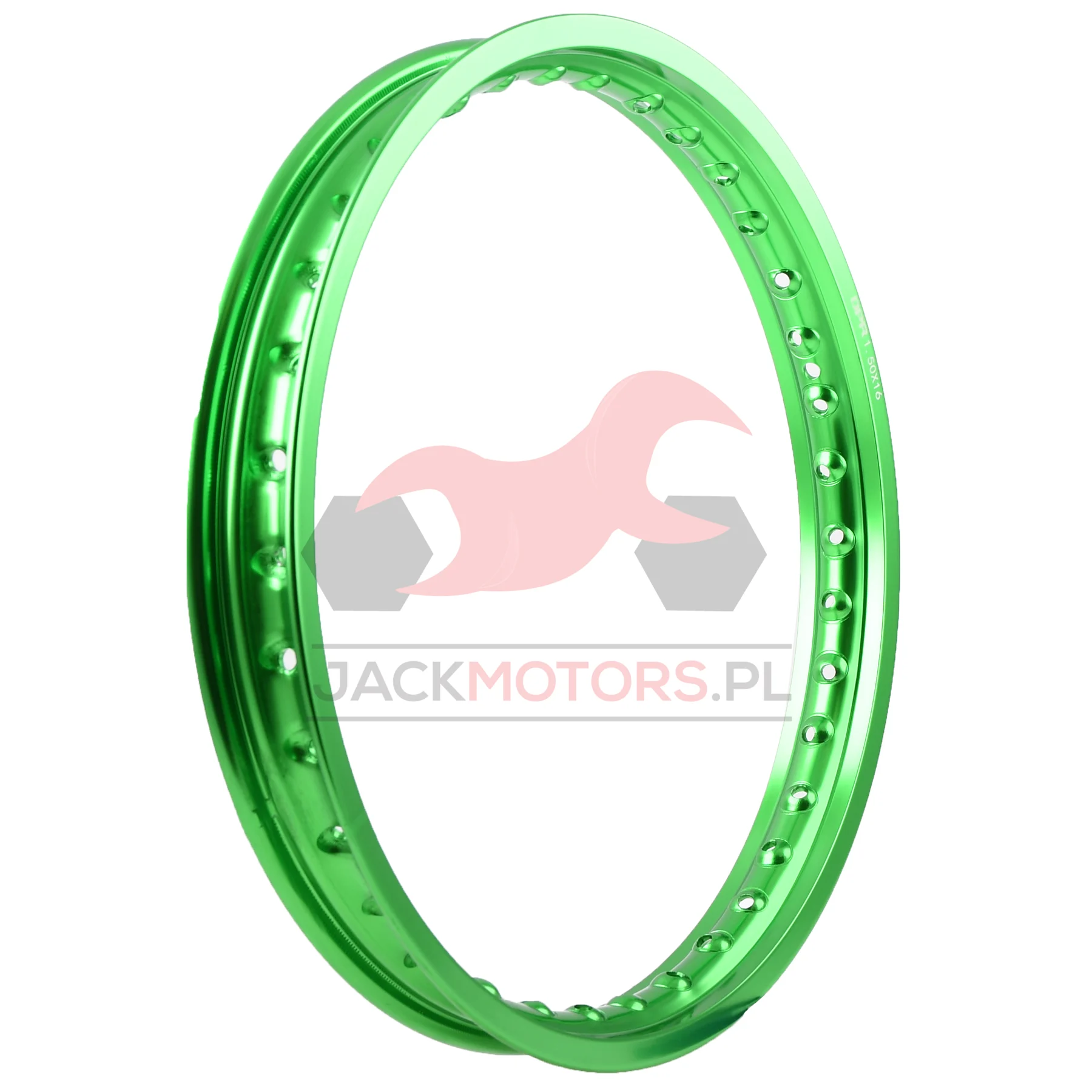 Obręcz koła Simson 1,50 × 16 aluminiowa zielona DPR Classic — ujęcie 2