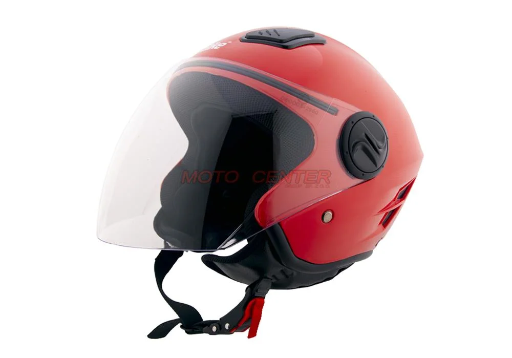 Kask motocyklowy otwarty City-Bike WL-202 czerwony rozmiar M ECER22.06 — ujęcie 1