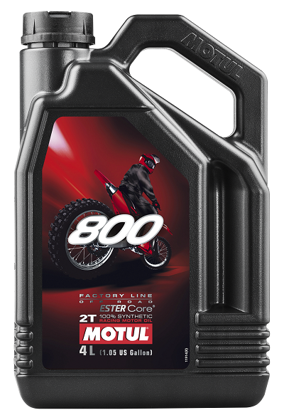 Olej MOTUL 800 factory line off road 2T 4 l — ujęcie 2