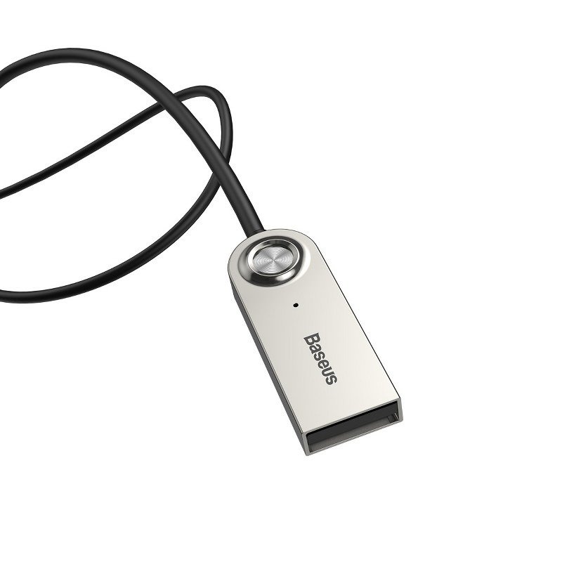 Adapter audio Bluetooth 5.0 Baseus USB, AUX czarny — ujęcie 2