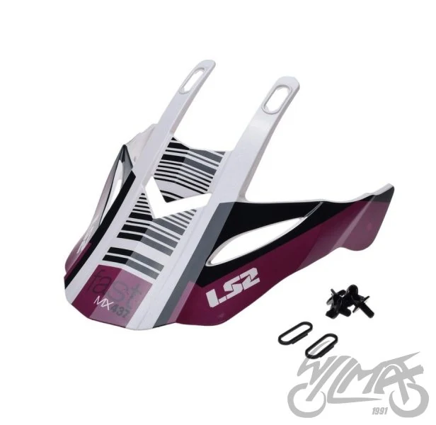 Daszek kasku MX437 evo xcode white violet