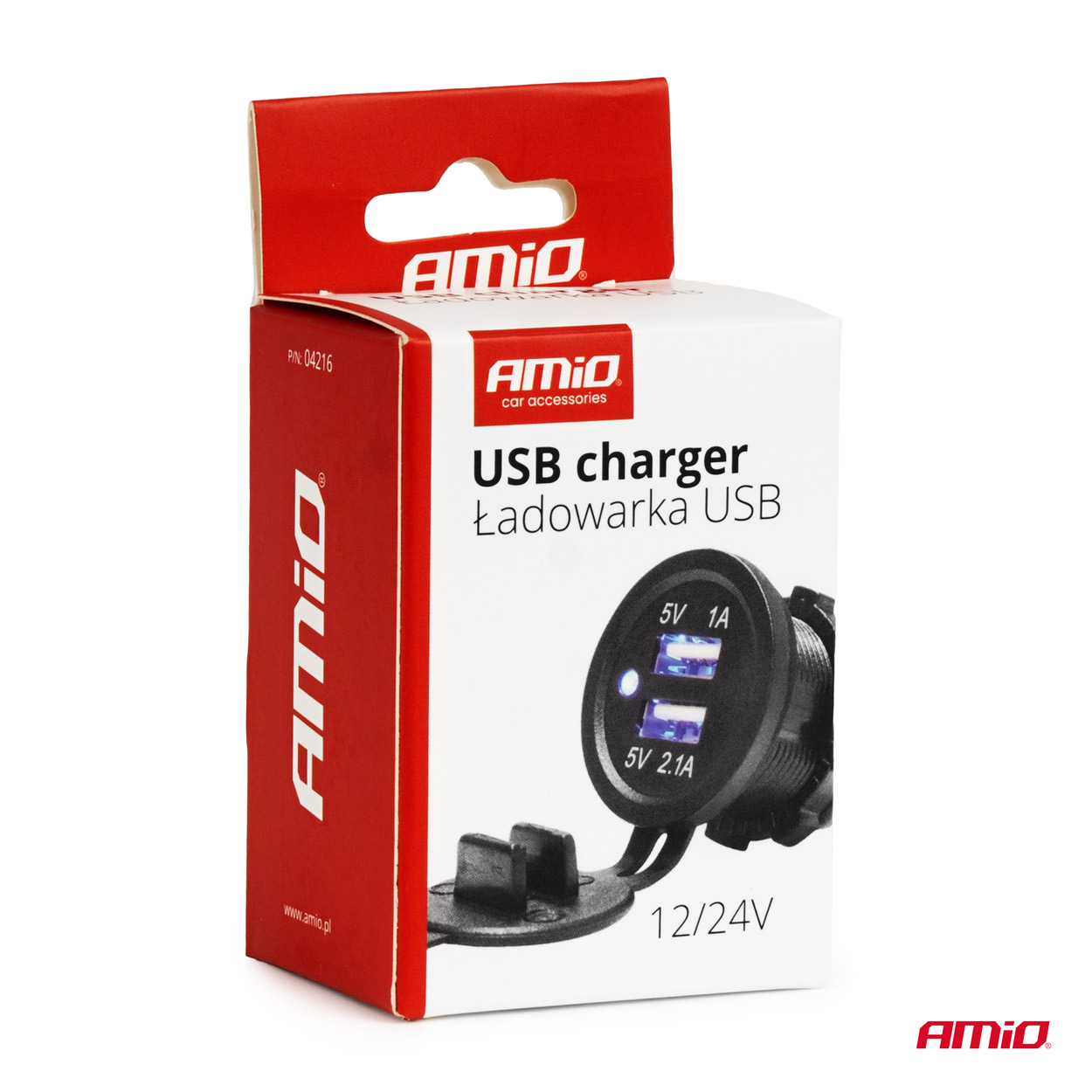 Ładowarka samochodowa z gniazdami USB wodoodporna 3.1A 2xUSB 12 V 24 V — ujęcie 5
