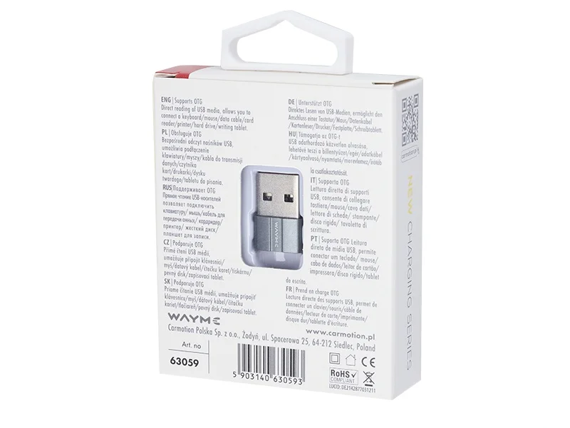 Adapter otg usb > usb-c wayme — ujęcie 4