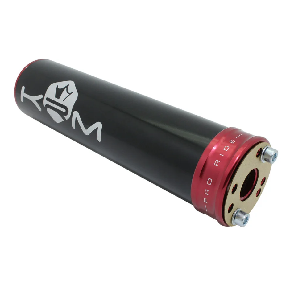 Końcówka wydechu KRM Pro Ride aluminium czarno czerwona 70-90 cm³ — ujęcie 3