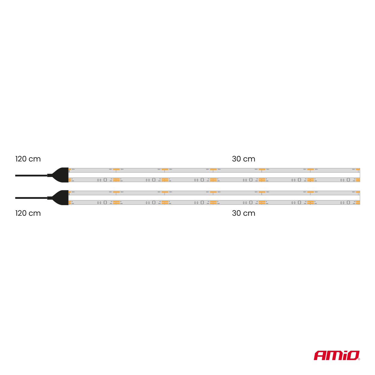 Paski LED COB do samochodu białe 2x30cm 12 V — ujęcie 9