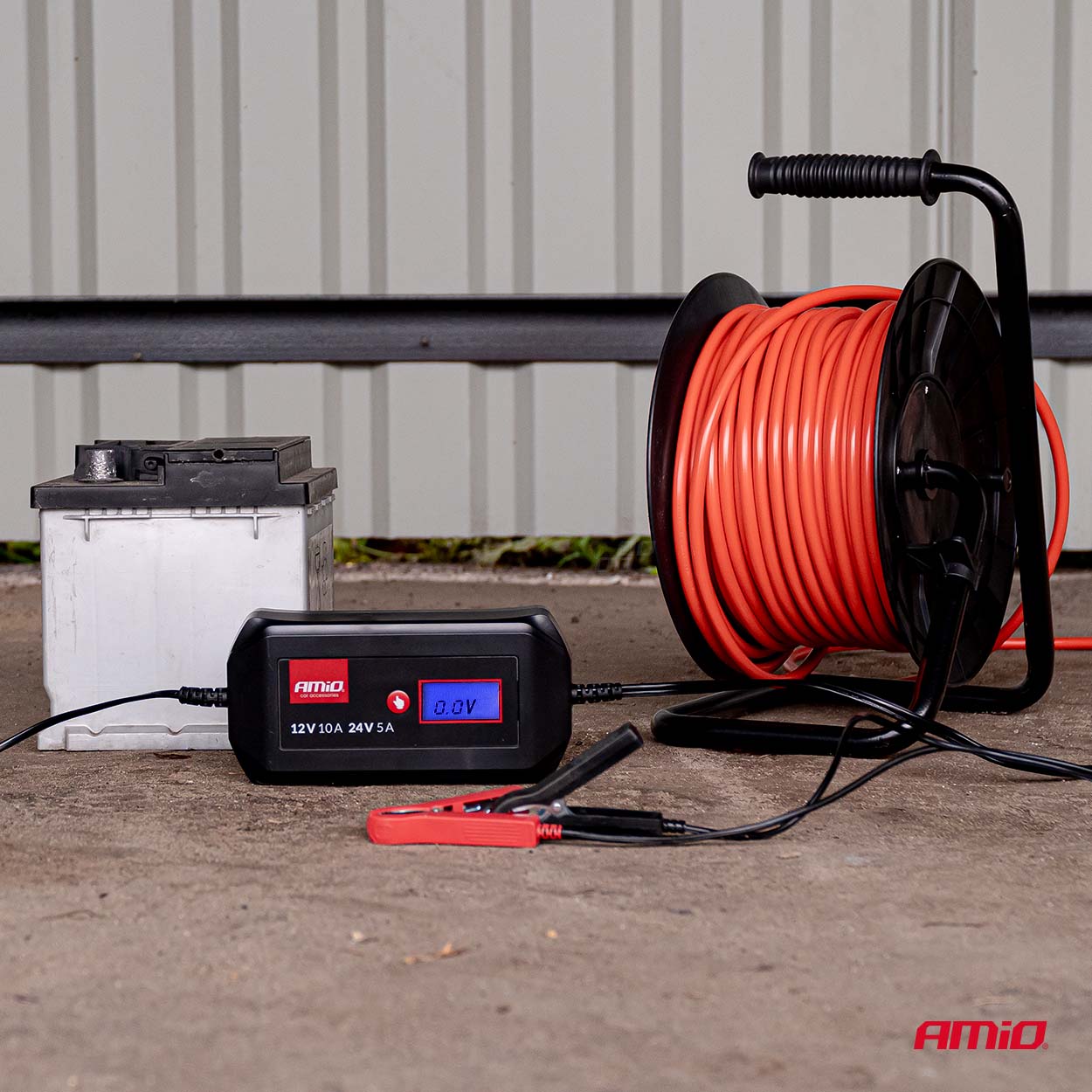 Prostownik cyfrowy STD GEL AGM WET MAX 10A 12 V 24 V — ujęcie 2